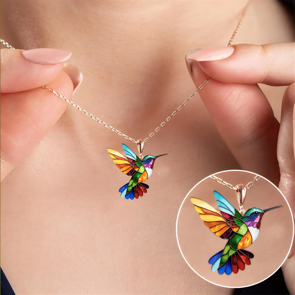 Chloe | Kolibrie ketting & oorbellen