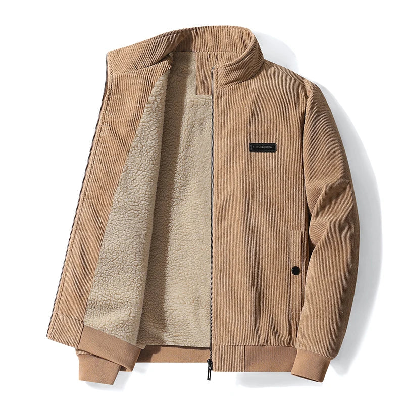 Liam | Met fleece gevoerd corduroy jack