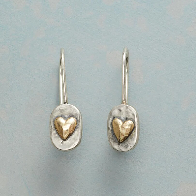 Oorbellen met Hartje in Zilver en Goud