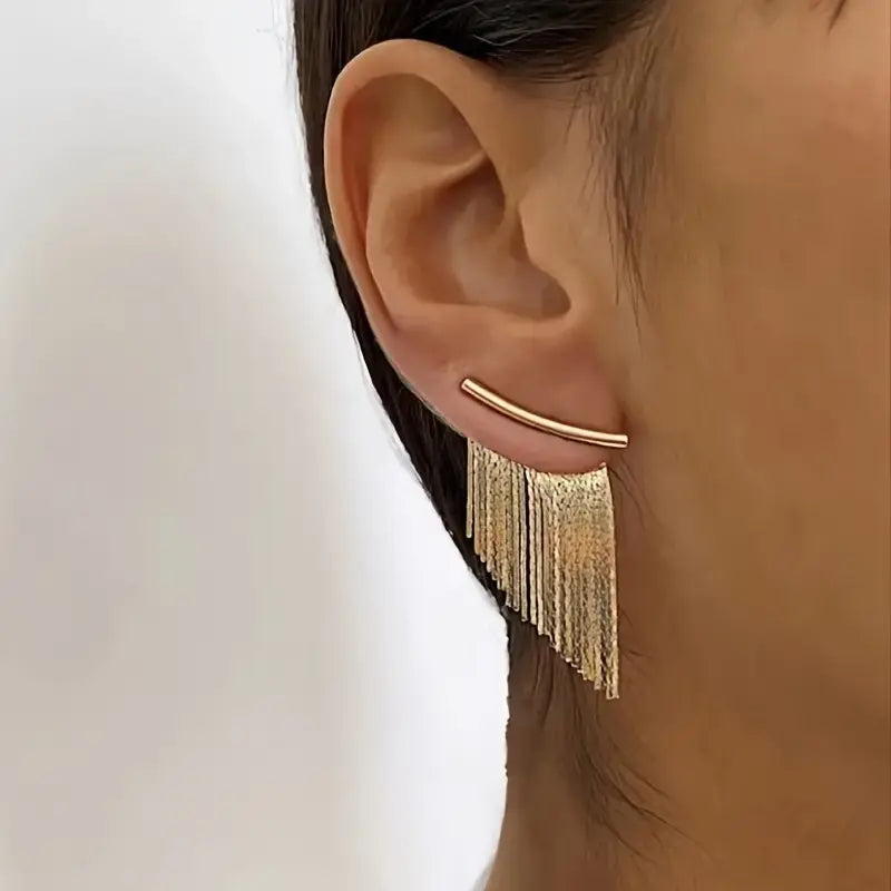 Oorbellen met Vintage Gouden Hangers
