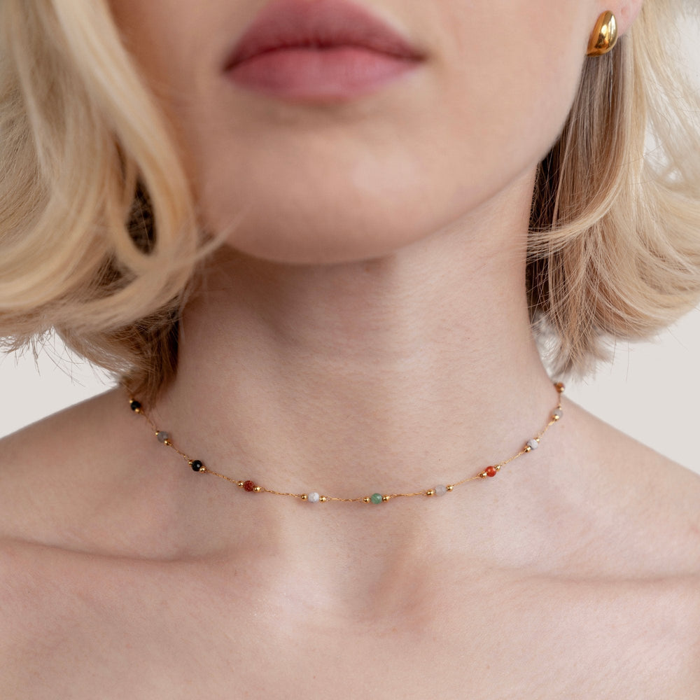 Collier Minimaliste met Steen
