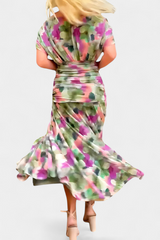 Sophie | Maxi-jurk met V-hals en bloemen