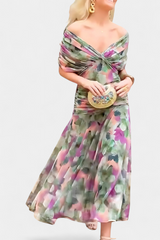 Sophie | Maxi-jurk met V-hals en bloemen