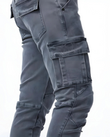 Ryan | Marineblauwe cargobroek met flexibele pasvorm