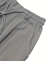 Andy | Relaxte linnen broek met trekkoord
