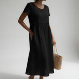 Hanna | Elegante Geborduurde Zomerjurk