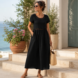 Hanna | Elegante Geborduurde Zomerjurk