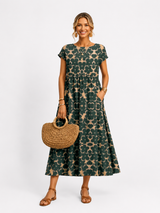 Florene | Zomerjurk met korte mouwen
