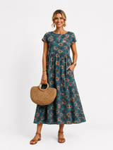 Florene | Zomerjurk met korte mouwen