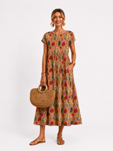 Florene | Zomerjurk met korte mouwen