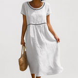 Hanna | Elegante Geborduurde Zomerjurk