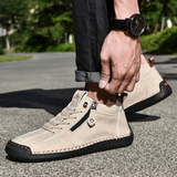 Chris | Schoenen met rits van nubuck voor dagelijks gebruik
