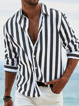 Sander | Casual gestreept zomershirt