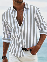 Sander | Casual gestreept zomershirt
