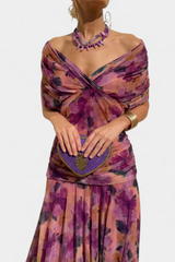 Sophie | Maxi-jurk met V-hals en bloemen
