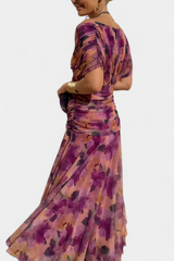 Sophie | Maxi-jurk met V-hals en bloemen