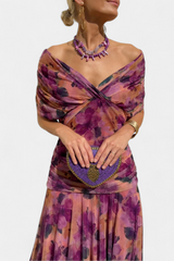 Sophie | Maxi-jurk met V-hals en bloemen