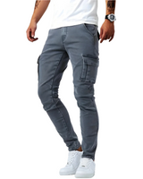 Ryan | Marineblauwe cargobroek met flexibele pasvorm