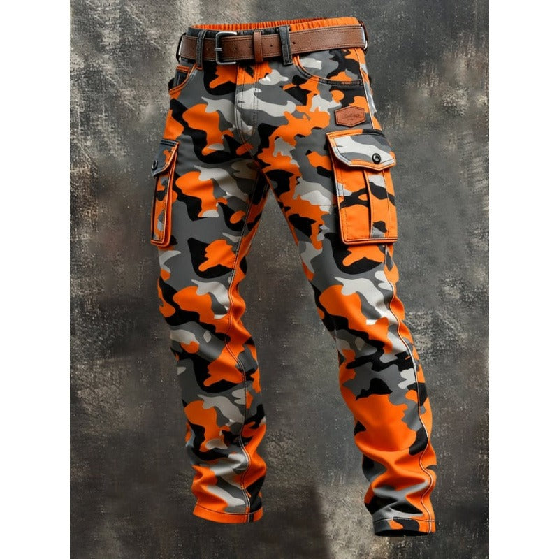 Steve | Cargobroek met patchwork voor heren
