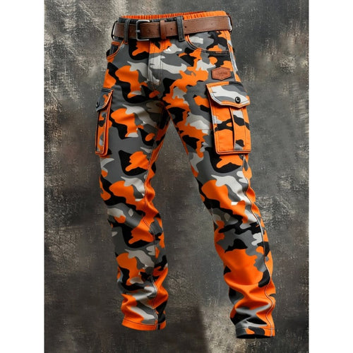 Steve | Cargobroek met patchwork voor heren