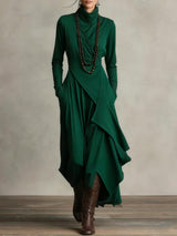 Luna | Zachte silhouet maxi-jurk