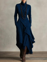 Luna | Zachte silhouet maxi-jurk