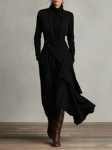 Luna | Zachte silhouet maxi-jurk