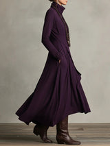 Luna | Zachte silhouet maxi-jurk