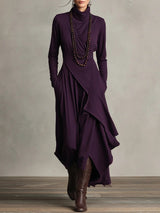 Luna | Zachte silhouet maxi-jurk