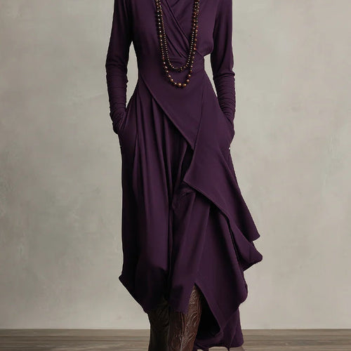 Luna | Zachte silhouet maxi-jurk