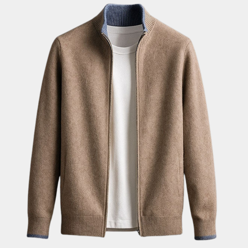 Jack | Minimalistisch gebreid jack met rits