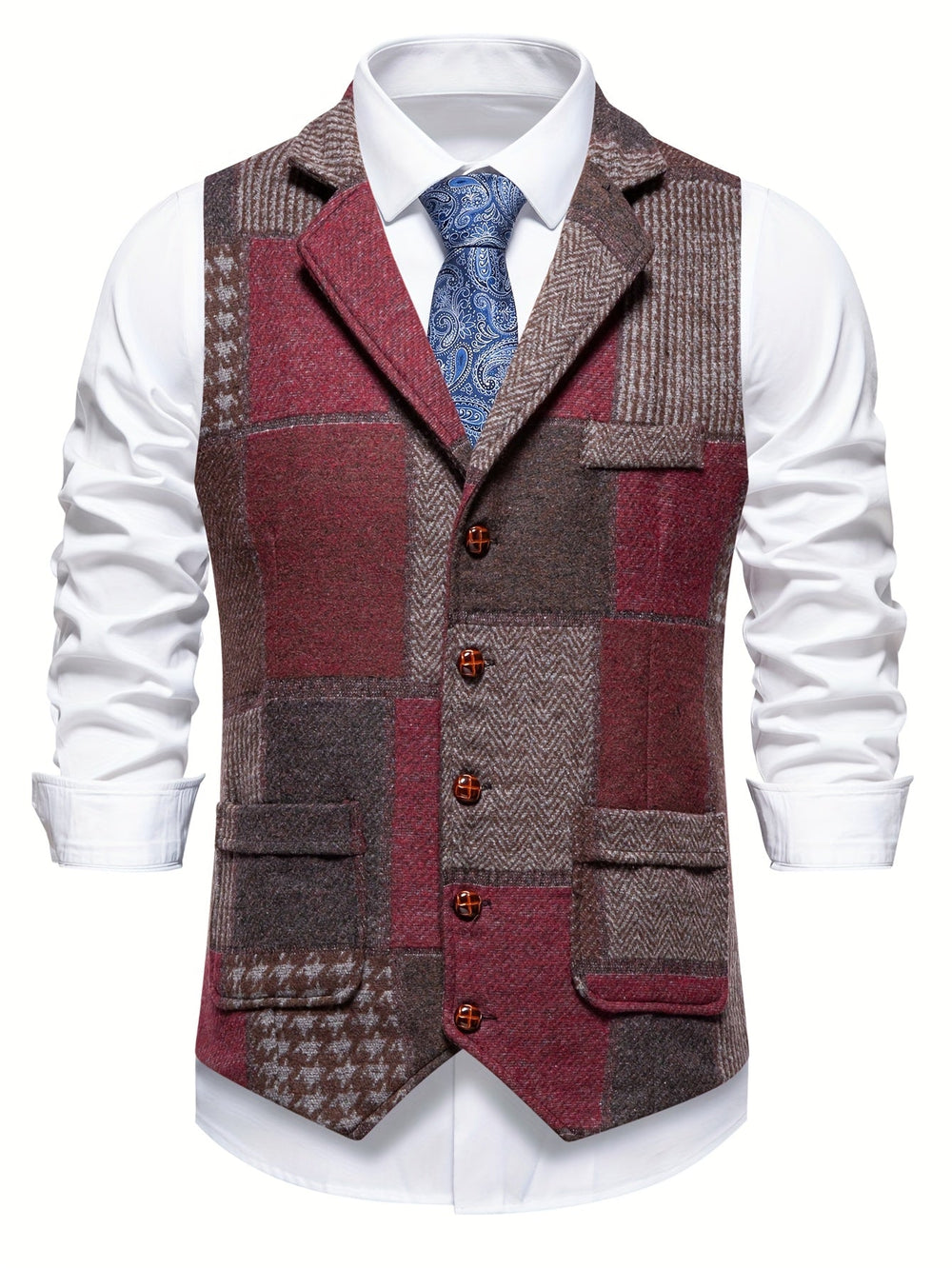 Mark | Klassiek patchwork gilet