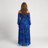 Aspen | Maxi Jurk met Bloemen en Off-Shoulder Schouders