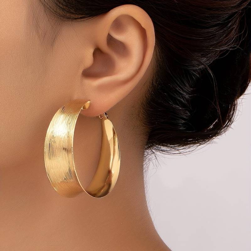 Vintage Gouden Creolen Oorbellen