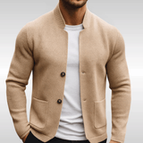 Jason | Getextureerd gebreid gilet voor heren