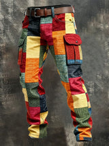 Evan | Cargobroek met patchwork voor heren