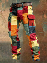Evan | Cargobroek met patchwork voor heren