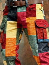 Evan | Cargobroek met patchwork voor heren