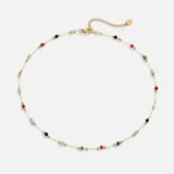 Collier Minimaliste met Steen