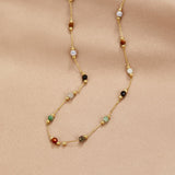 Collier Minimaliste met Steen