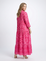 Marielle | Midi Jurk met Knopen