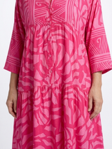 Marielle | Midi Jurk met Knopen