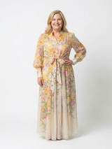 Cressida | Maxi jurk met bloemenprint en lange mouwen